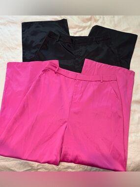 Gibsonlook Stovepipe Satin Trouser Pants Womens XL Bundle of 2 Pairs